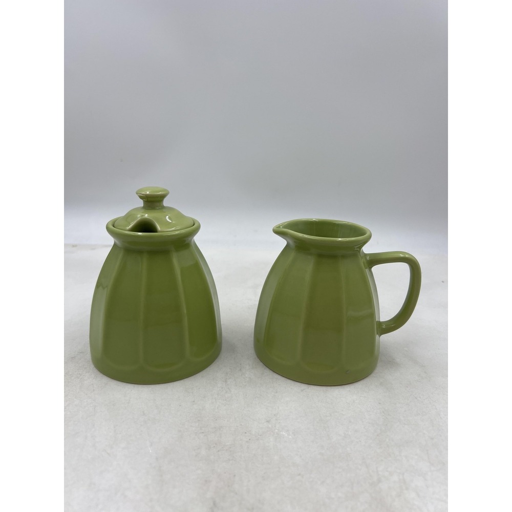 Chantal Sugar Bowl & Creamer Set 8oz Stoneware 2006 Dishwasher Microwave Safe